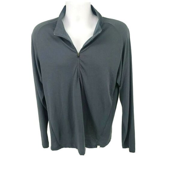 Outdoor Research Mens Base Layer Top Size Large 1/4 Zip Wool Blend Light Weight - Picture 1 of 12